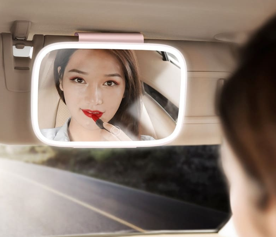 LED Car Makeup Mirror