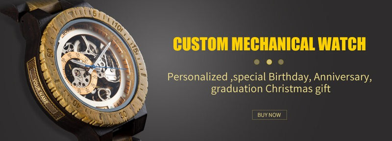 Engraved Customized Wooden Watches